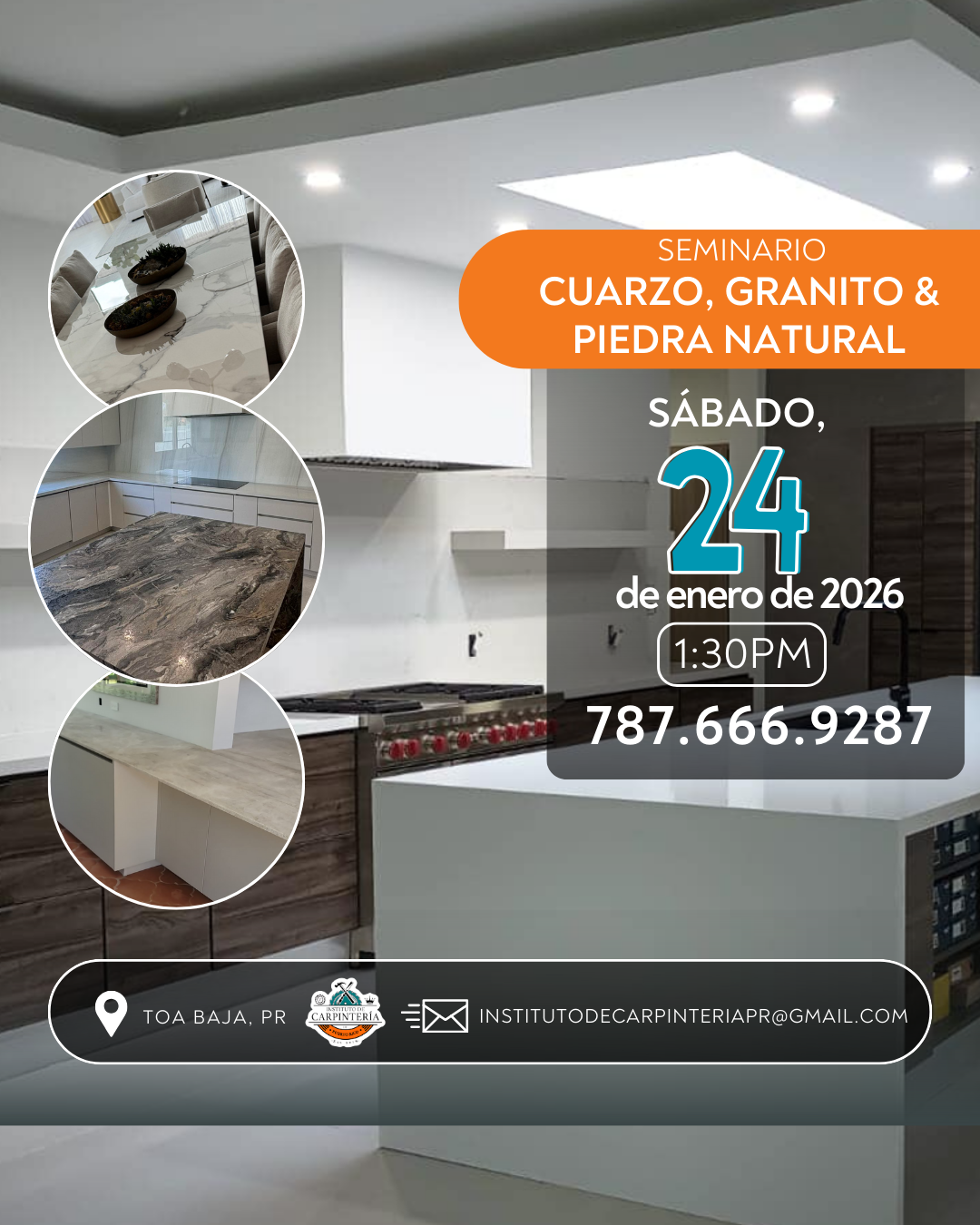 Seminario de Cuarzo, Granito & Piedra Natural