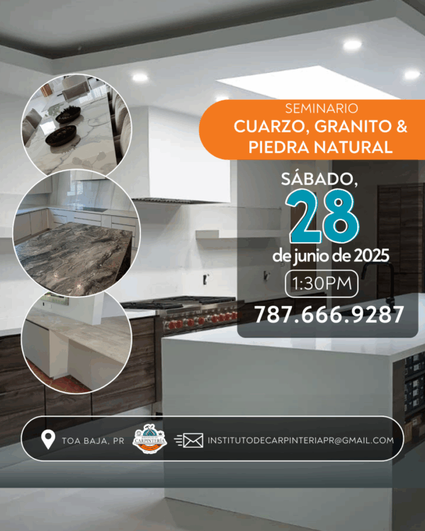 Seminario de Cuarzo, Granito & Piedra Natural